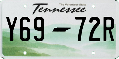 TN license plate Y6972R