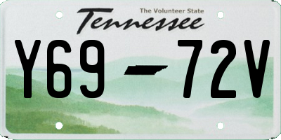 TN license plate Y6972V