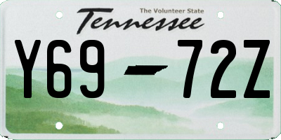 TN license plate Y6972Z