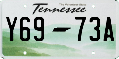 TN license plate Y6973A