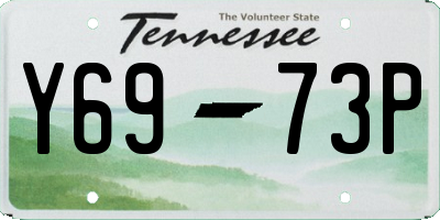 TN license plate Y6973P