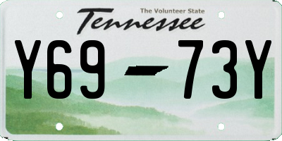 TN license plate Y6973Y