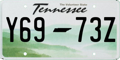 TN license plate Y6973Z