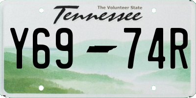 TN license plate Y6974R
