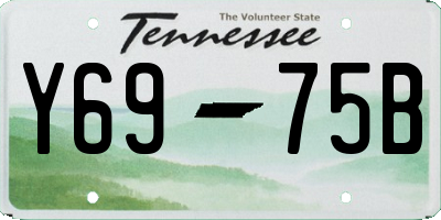TN license plate Y6975B