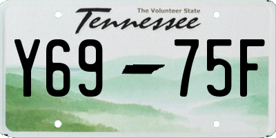 TN license plate Y6975F