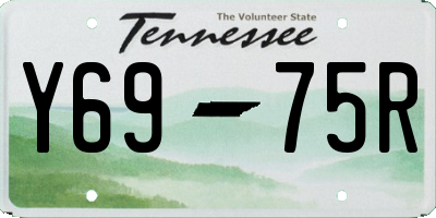 TN license plate Y6975R