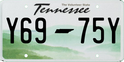 TN license plate Y6975Y