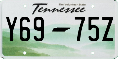 TN license plate Y6975Z