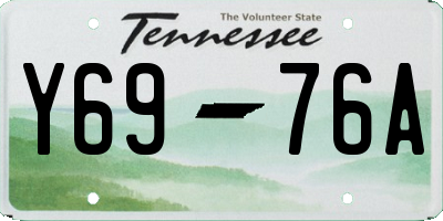 TN license plate Y6976A