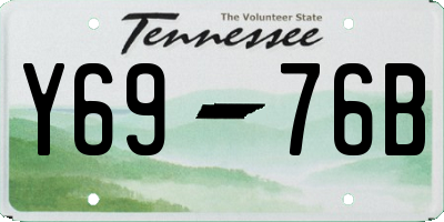 TN license plate Y6976B