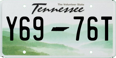 TN license plate Y6976T