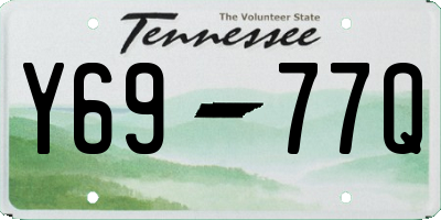 TN license plate Y6977Q