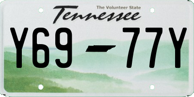 TN license plate Y6977Y