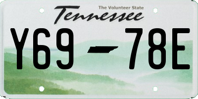 TN license plate Y6978E