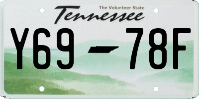 TN license plate Y6978F