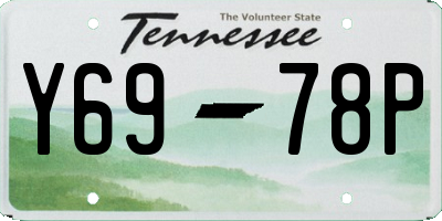 TN license plate Y6978P
