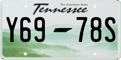 TN license plate Y6978S