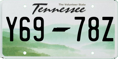 TN license plate Y6978Z