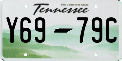 TN license plate Y6979C