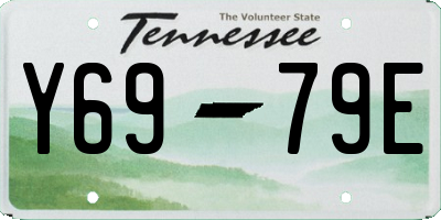 TN license plate Y6979E