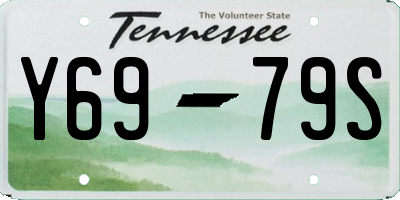 TN license plate Y6979S