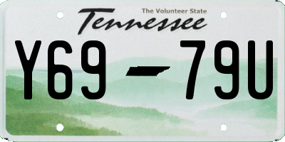 TN license plate Y6979U