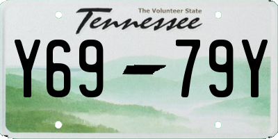 TN license plate Y6979Y