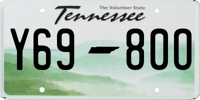 TN license plate Y6980O