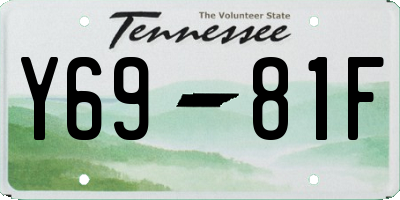 TN license plate Y6981F