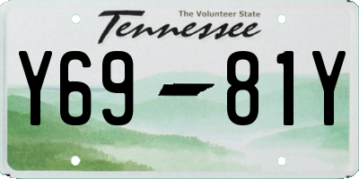 TN license plate Y6981Y
