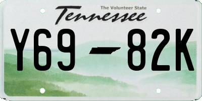 TN license plate Y6982K