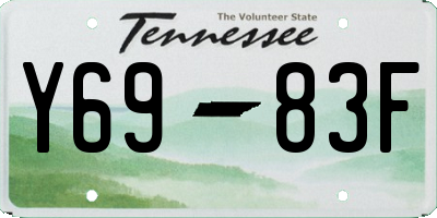 TN license plate Y6983F