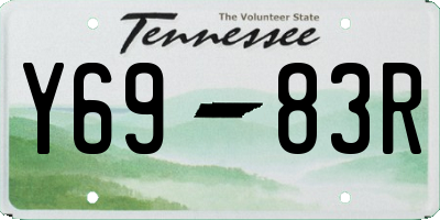 TN license plate Y6983R