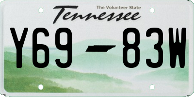 TN license plate Y6983W