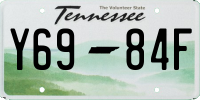 TN license plate Y6984F