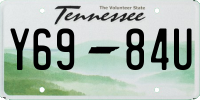 TN license plate Y6984U
