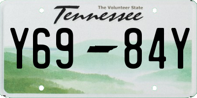 TN license plate Y6984Y