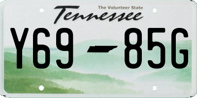TN license plate Y6985G