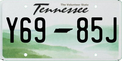 TN license plate Y6985J
