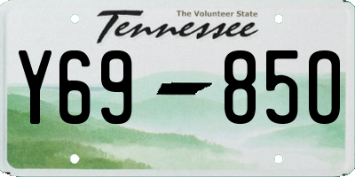 TN license plate Y6985O