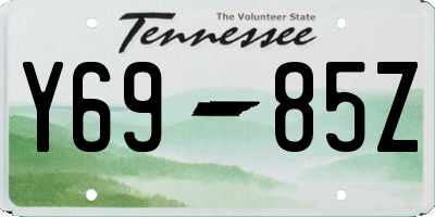 TN license plate Y6985Z