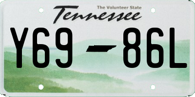 TN license plate Y6986L