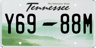 TN license plate Y6988M