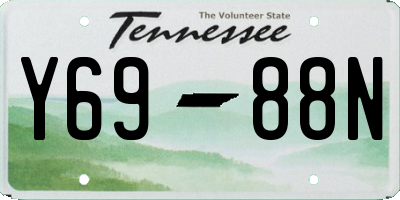 TN license plate Y6988N