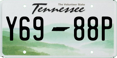 TN license plate Y6988P