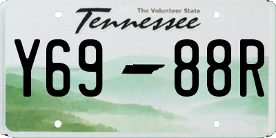 TN license plate Y6988R