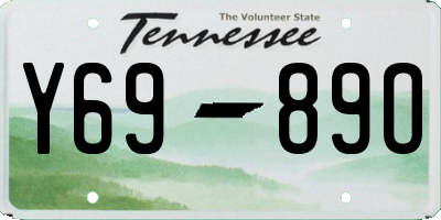 TN license plate Y6989O