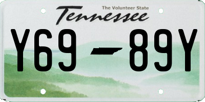 TN license plate Y6989Y