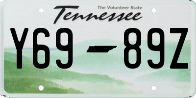 TN license plate Y6989Z